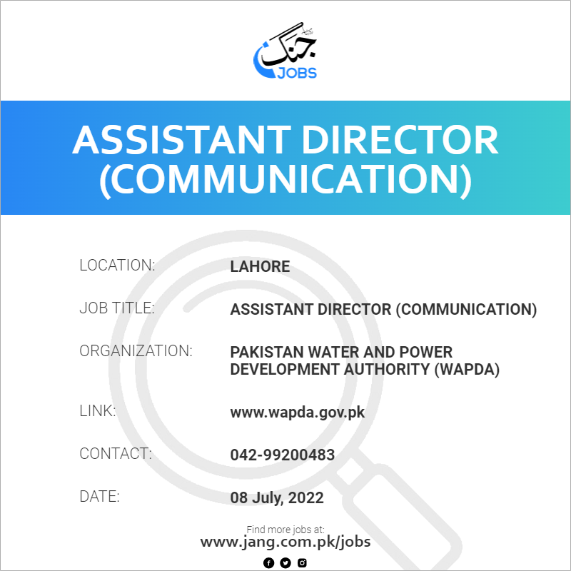 Assistant Director (Communication)