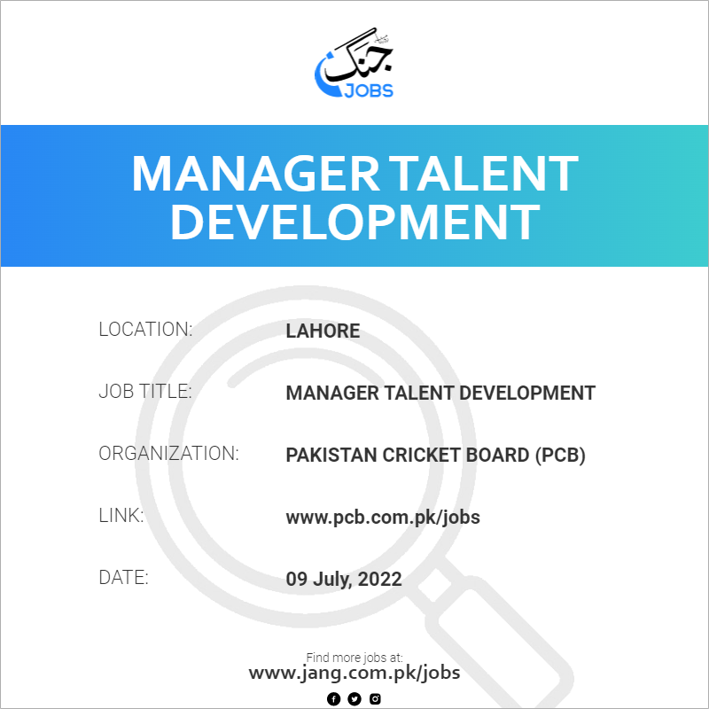 Manager Talent Development