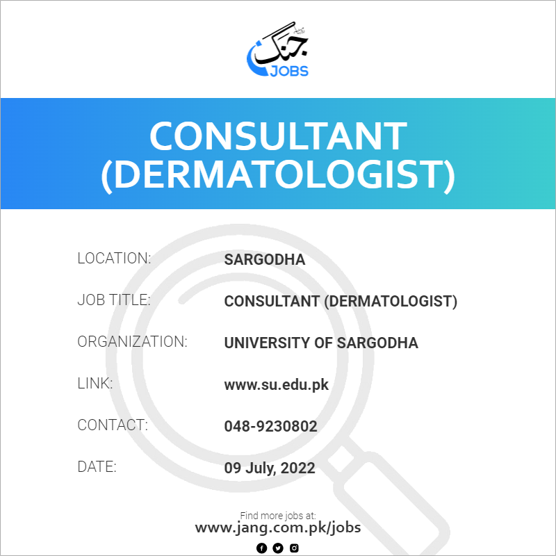 Consultant (Dermatologist)