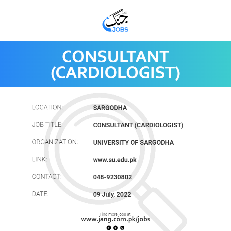 Consultant (Cardiologist)