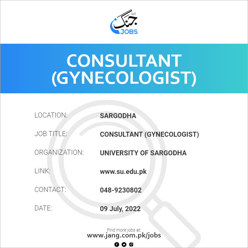 Consultant (Gynecologist)