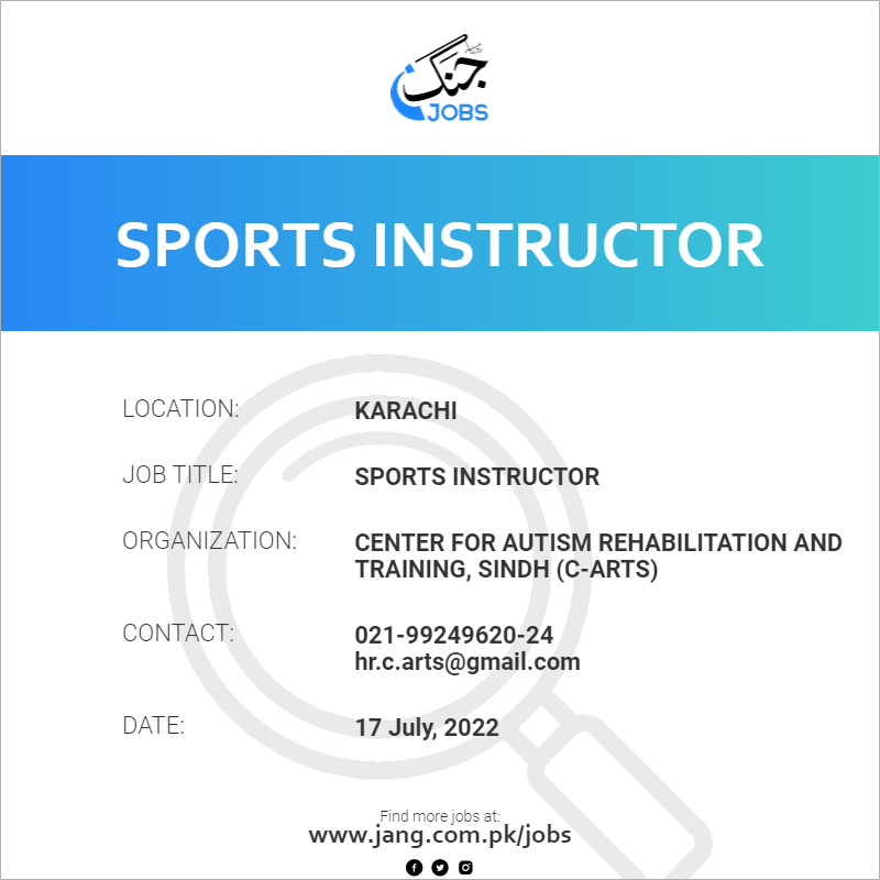 sports-instructor-job-center-for-autism-rehabilitation-and-training