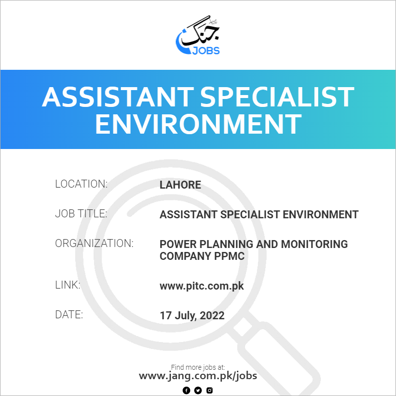 Assistant Specialist Environment
