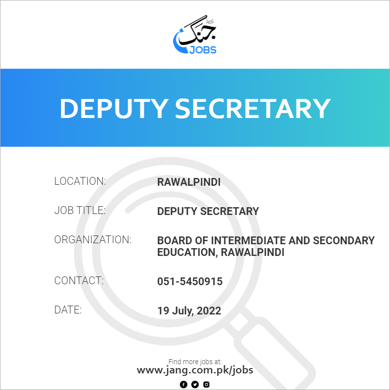 Deputy Secretary