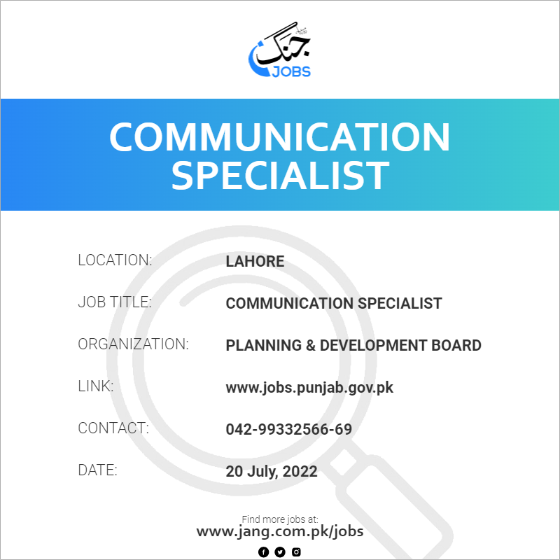 Communication Specialist