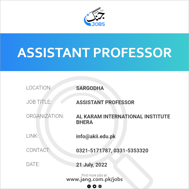 Assistant Professor