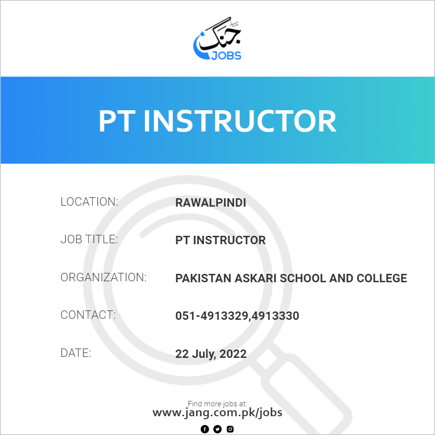 PT Instructor