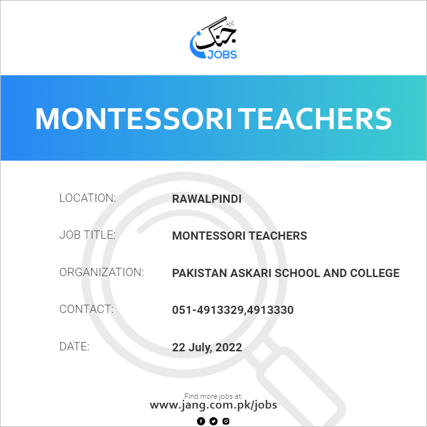 Montessori Teachers