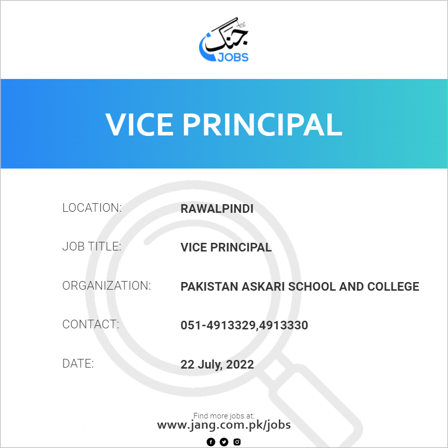 Vice Principal