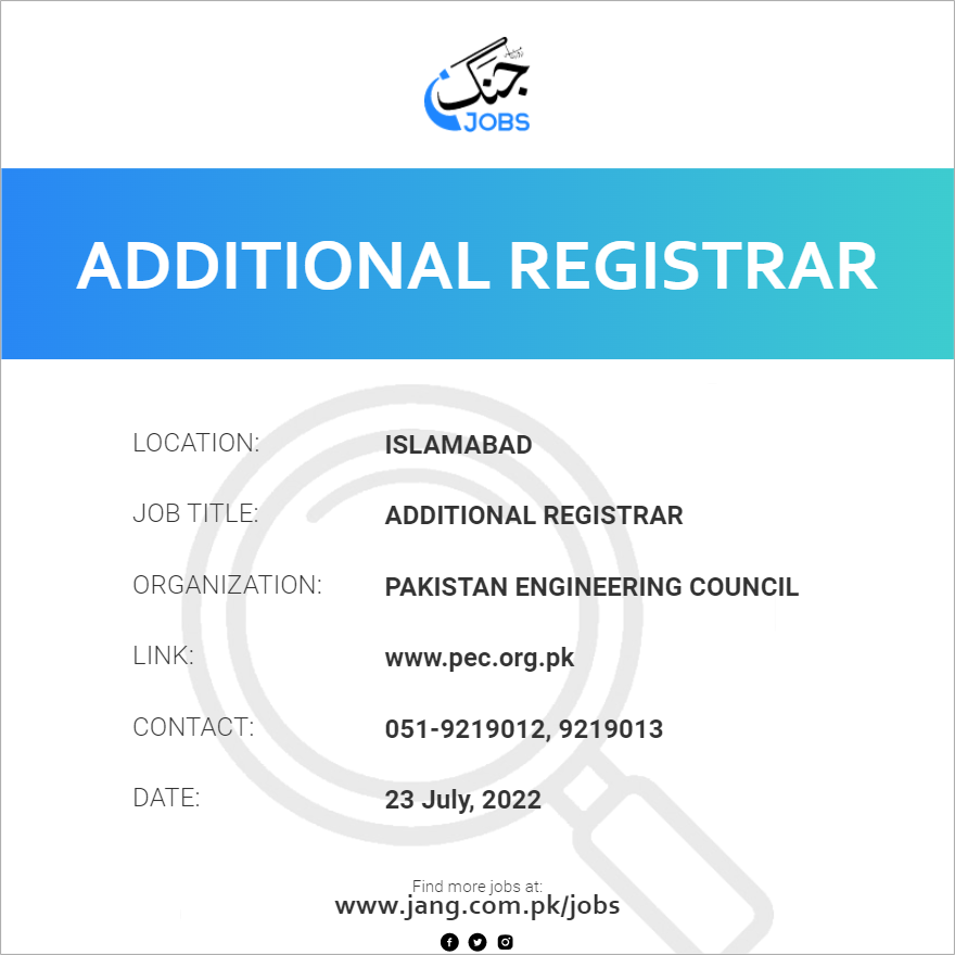 Additional Registrar