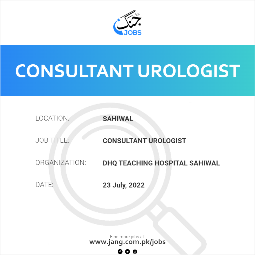 Consultant Urologist