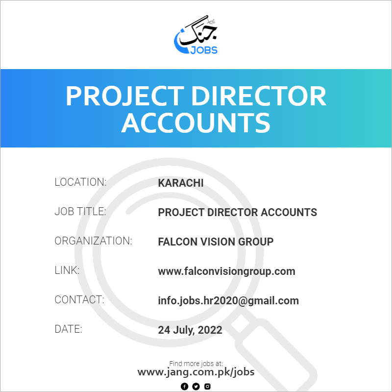 Project Director Accounts