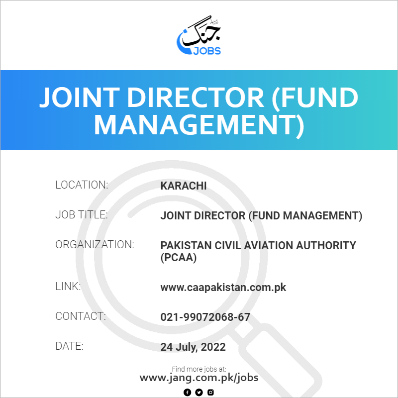 Joint Director (Fund Management)