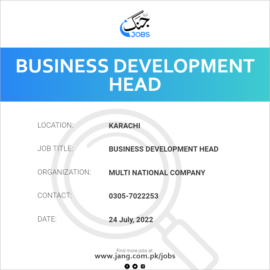 business-development-head-job-multi-national-company-jobs-in-karachi-48163