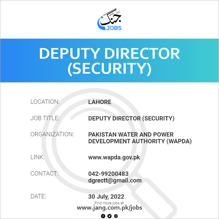 Deputy Director (Security)