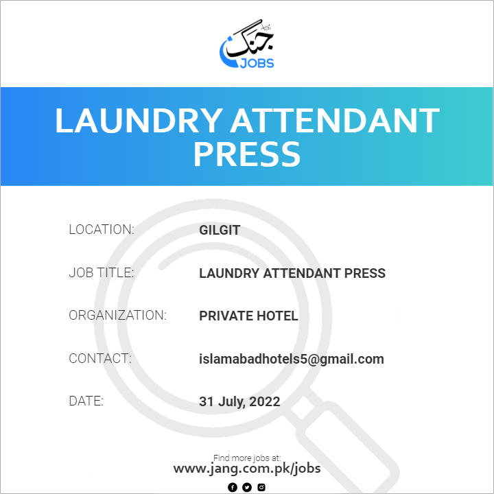 Laundry Attendant Press