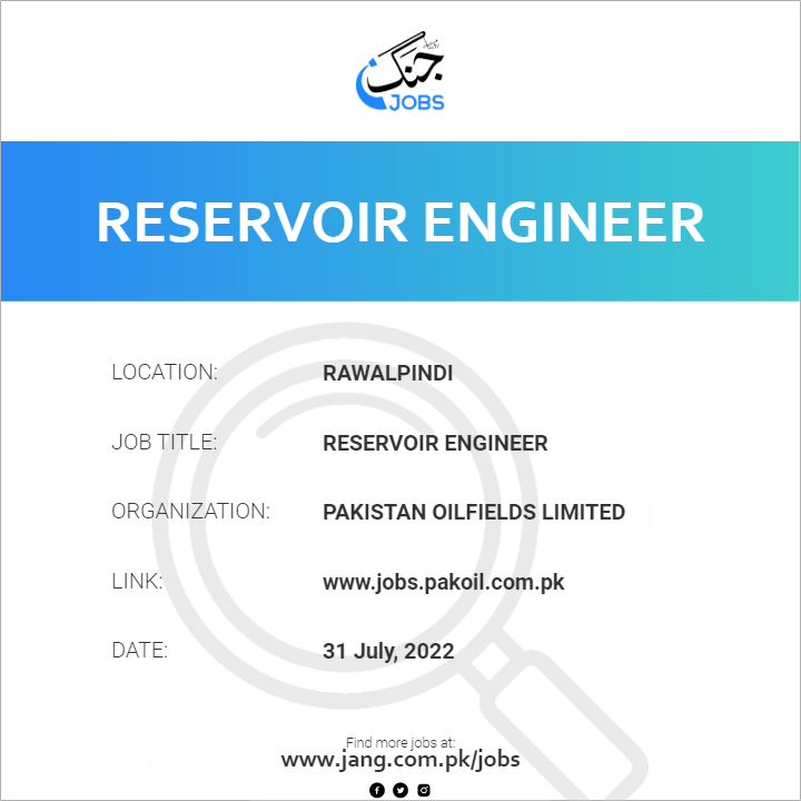 Reservoir Engineer