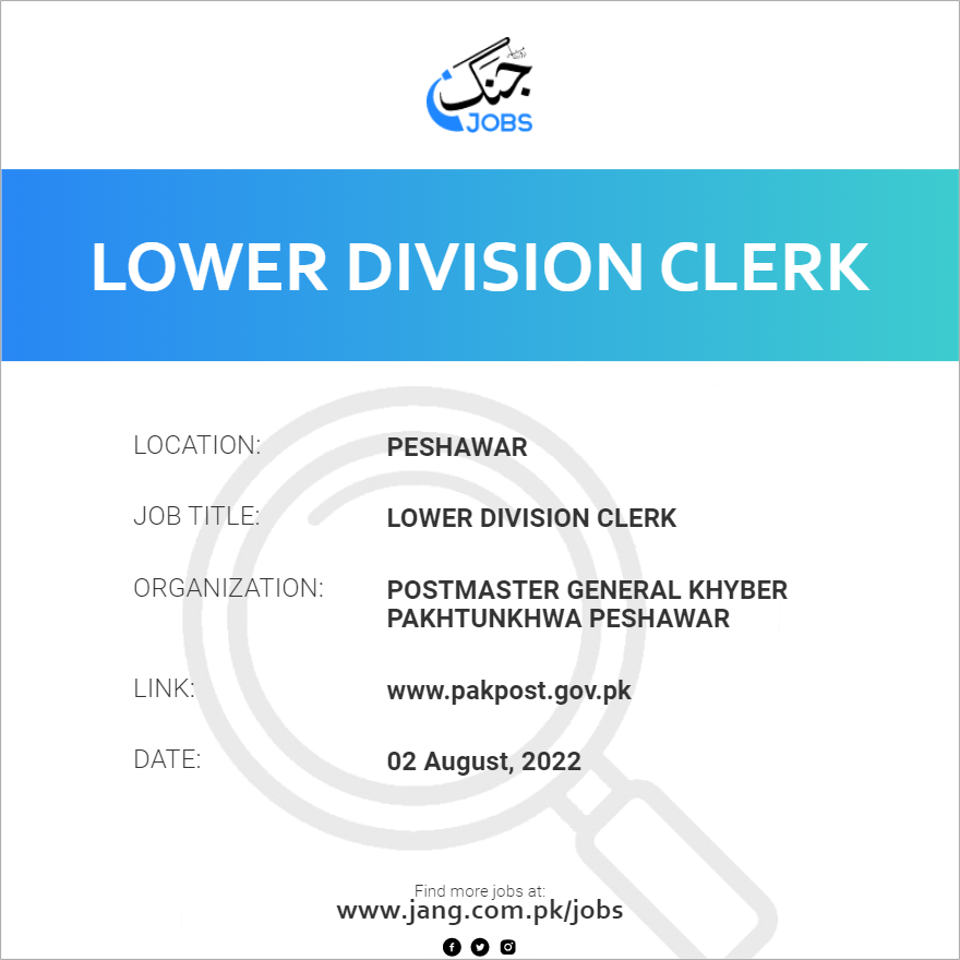 Lower Division Clerk