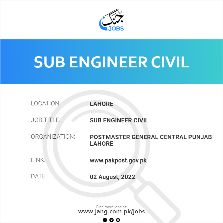 Sub Engineer Civil