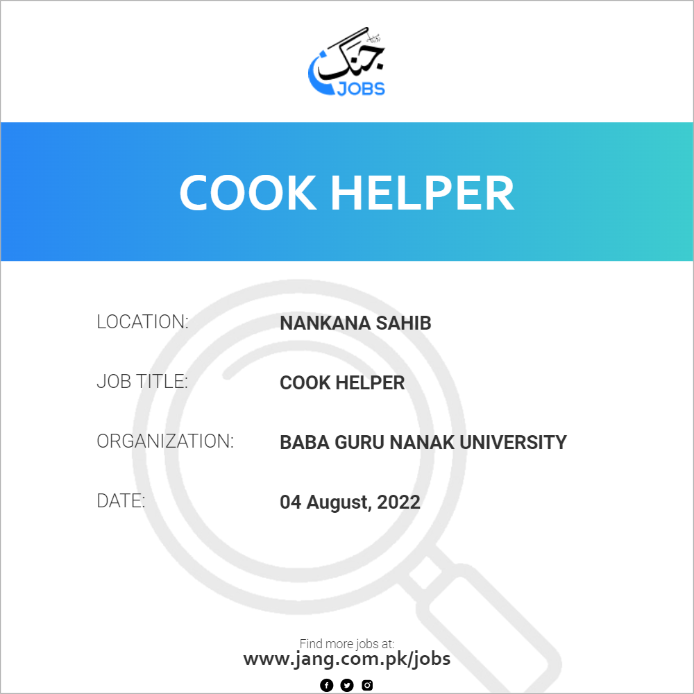 Cook Helper