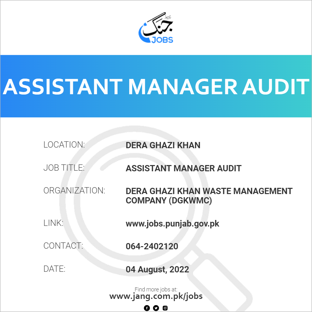 Assistant Manager Audit