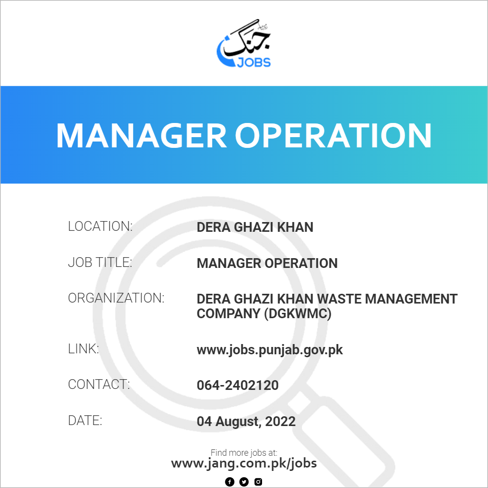 Manager Operation