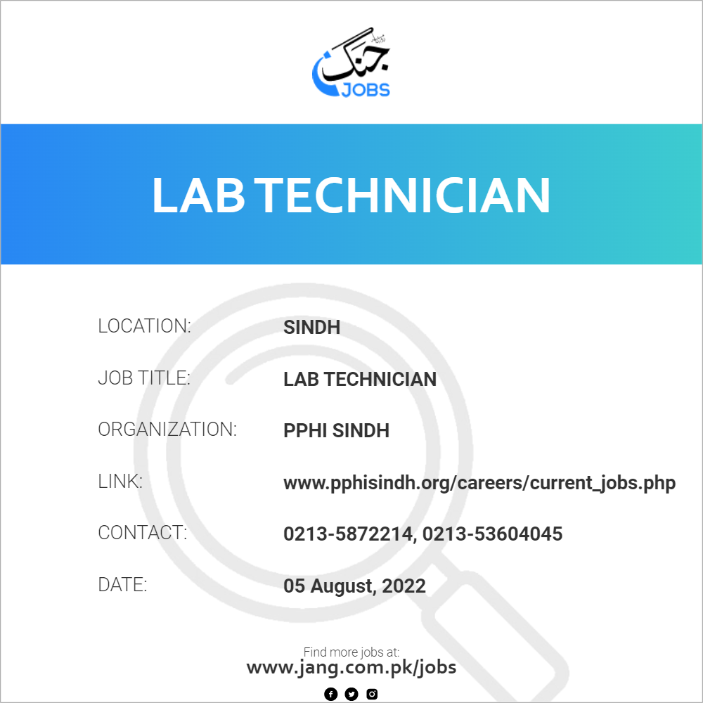 lab-technician-job-pphi-sindh-jobs-in-sindh-48963