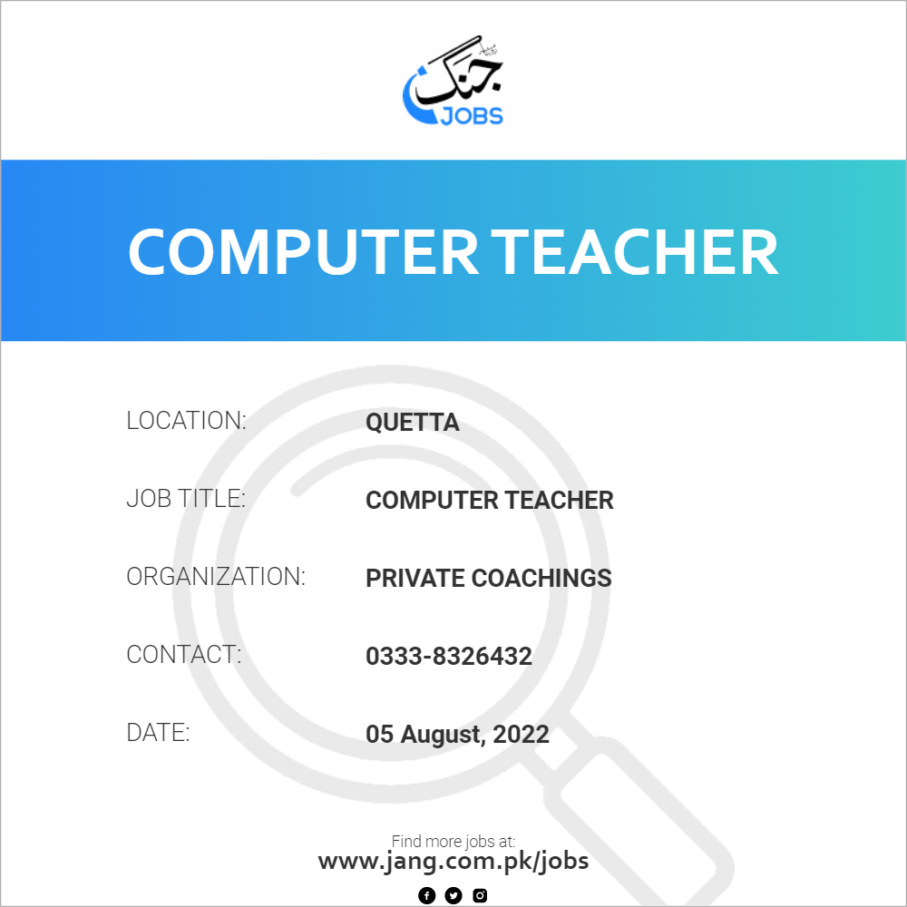 Computer Teacher