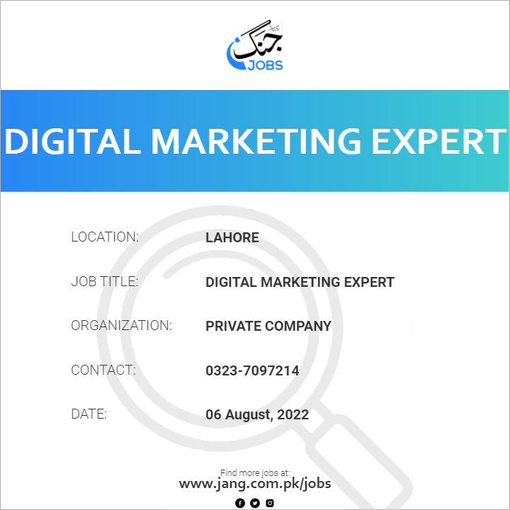 Digital Marketing Expert