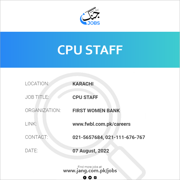 CPU Staff