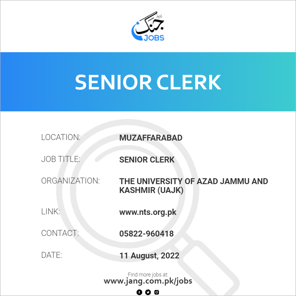 Senior Clerk