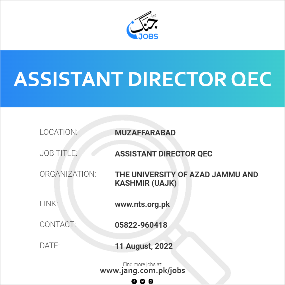 Assistant Director QEC