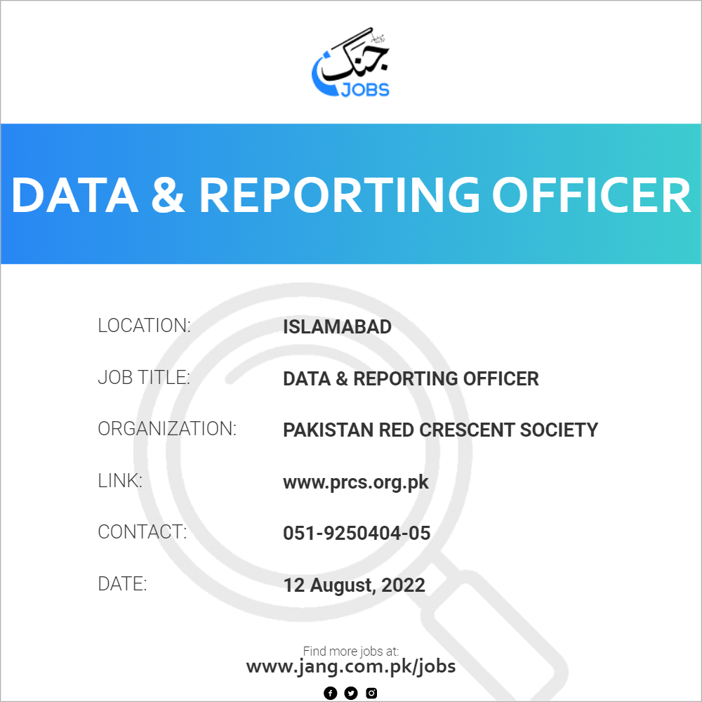 Data & Reporting Officer