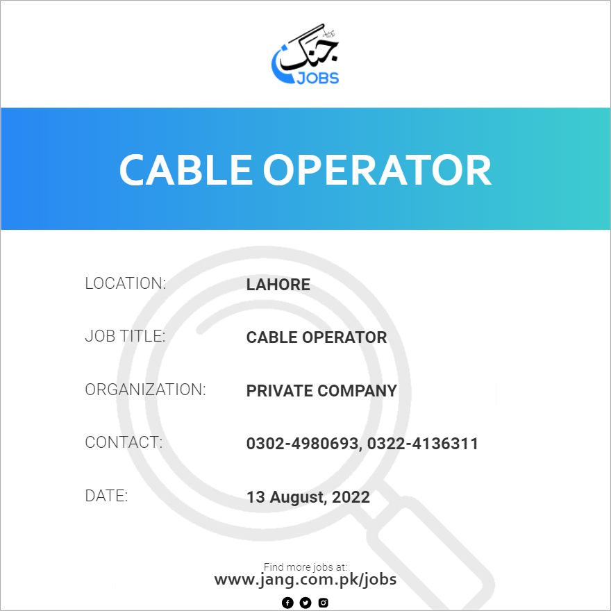 Cable Operator