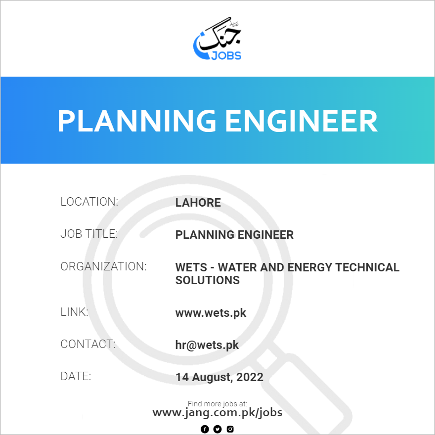 Planning Engineer