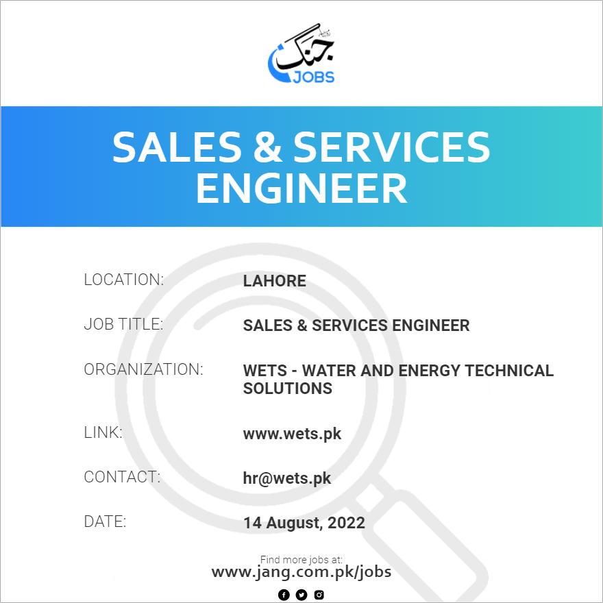 Sales & Services Engineer