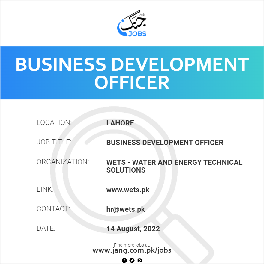Business Development Officer