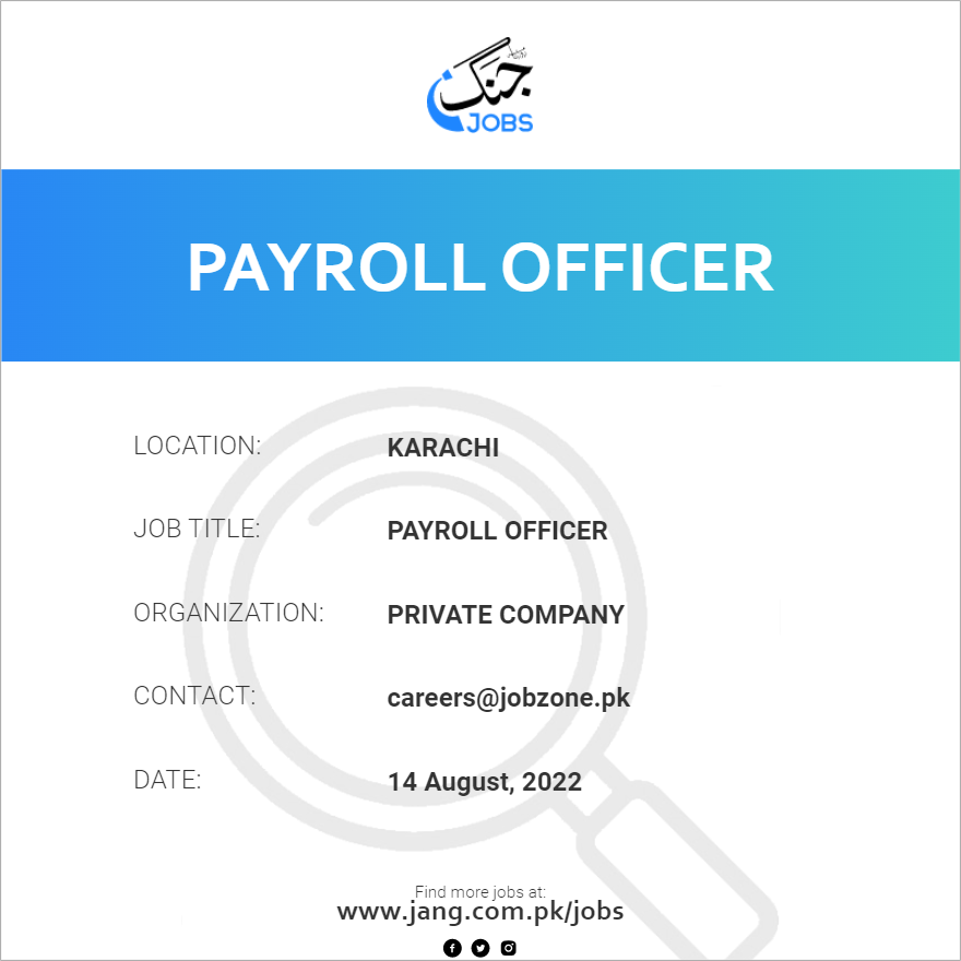 payroll-officer-job-private-company-jobs-in-karachi-49484