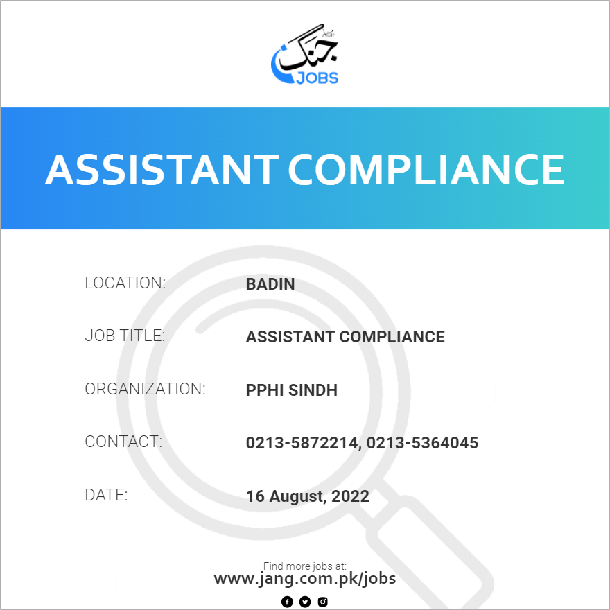 Assistant Compliance
