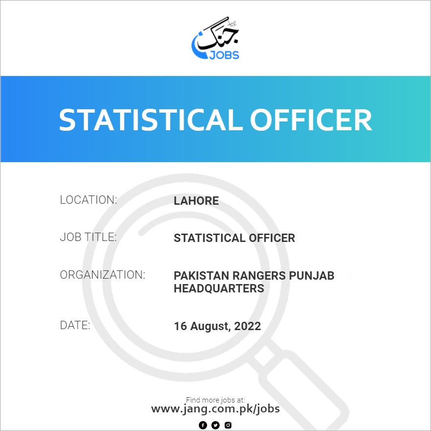 Statistical Officer