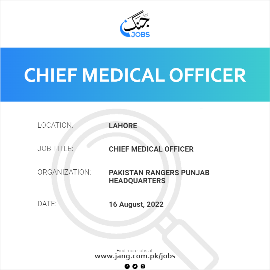 Chief Medical Officer