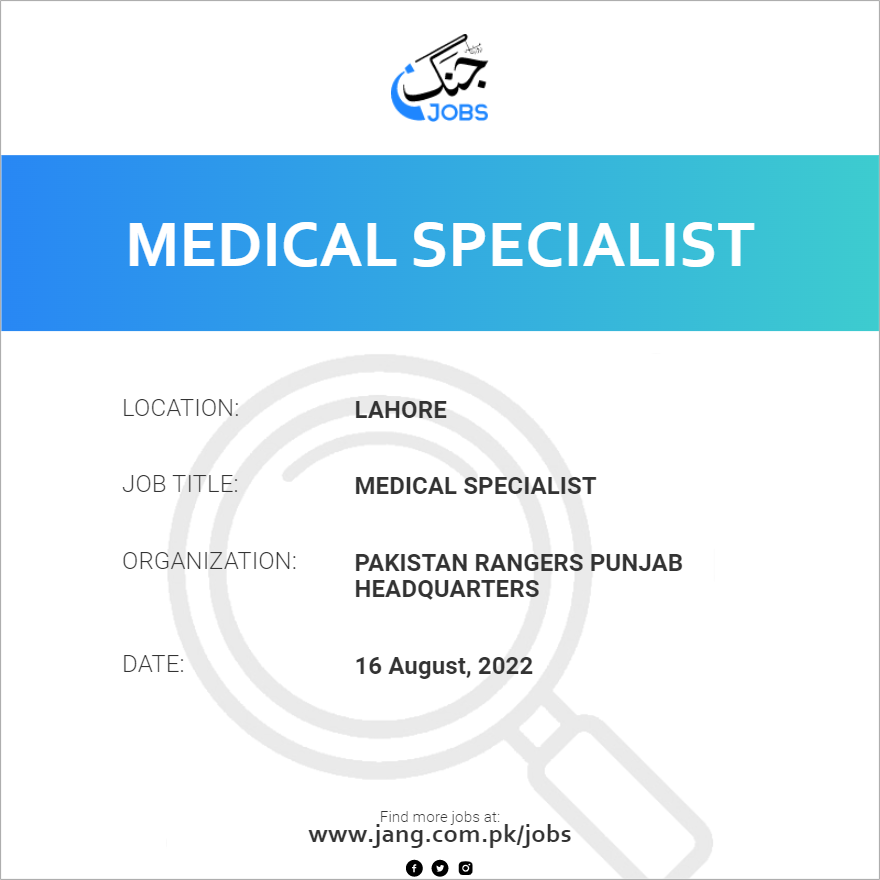 Medical Specialist