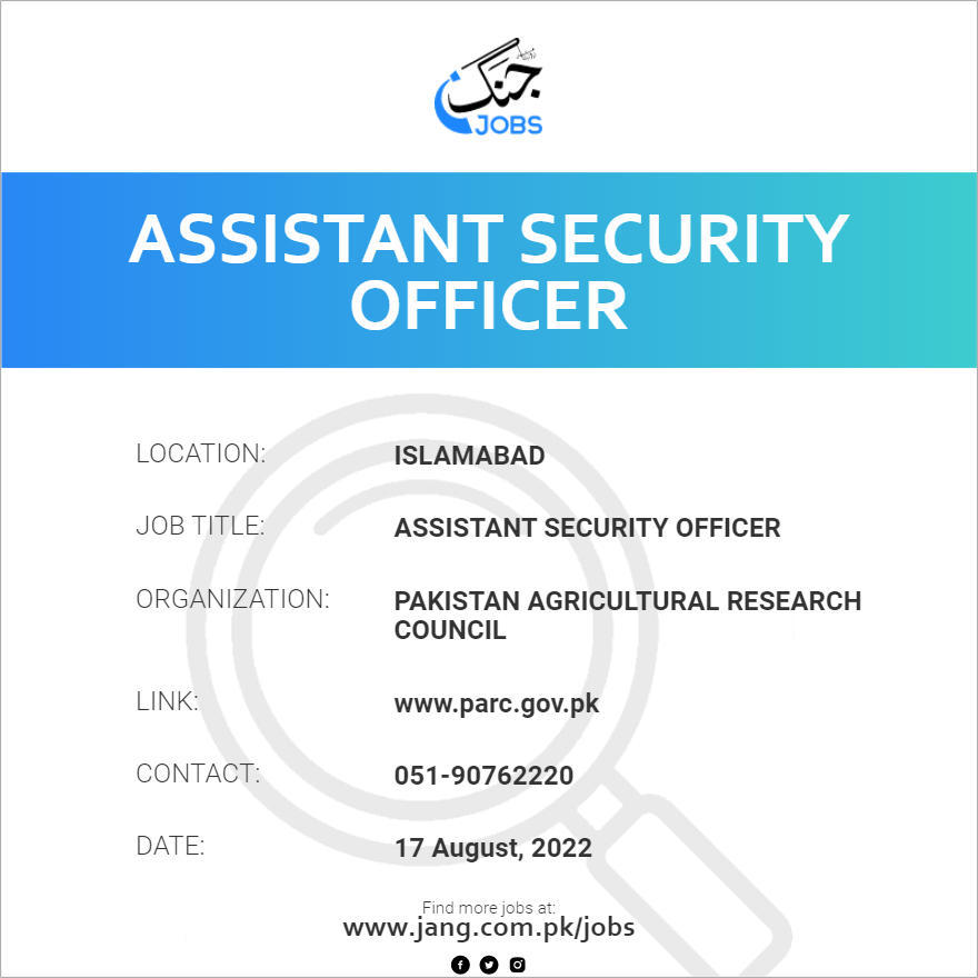 Assistant Security Officer