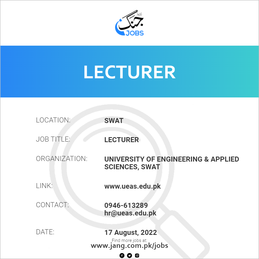 Lecturer