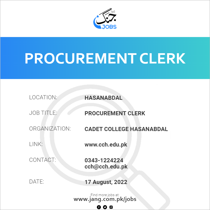 Procurement Clerk