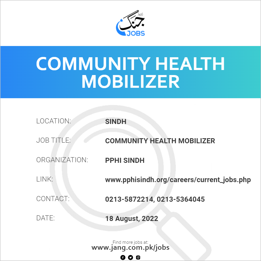 Community Health Mobilizer