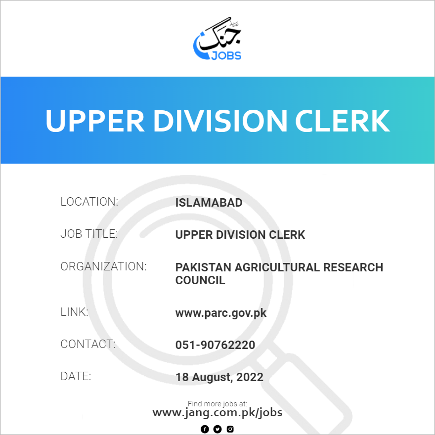Upper Division Clerk