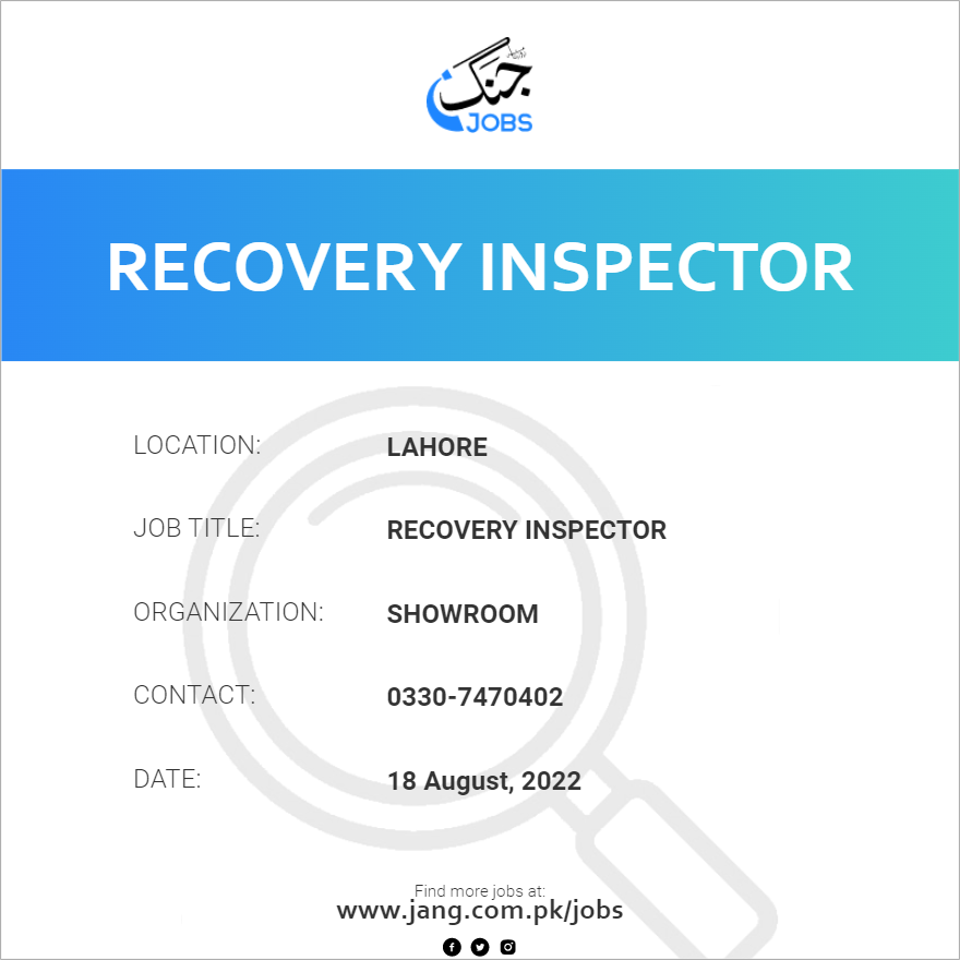 Recovery Inspector