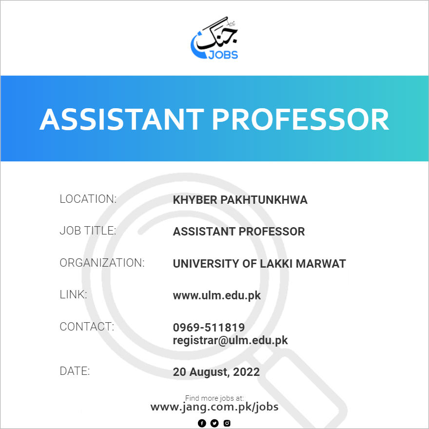 Assistant Professor