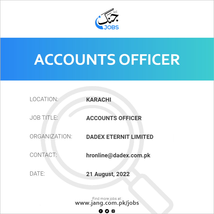 Accounts Officer